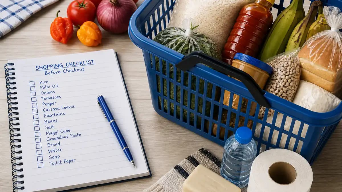 Checkout checklist for customers